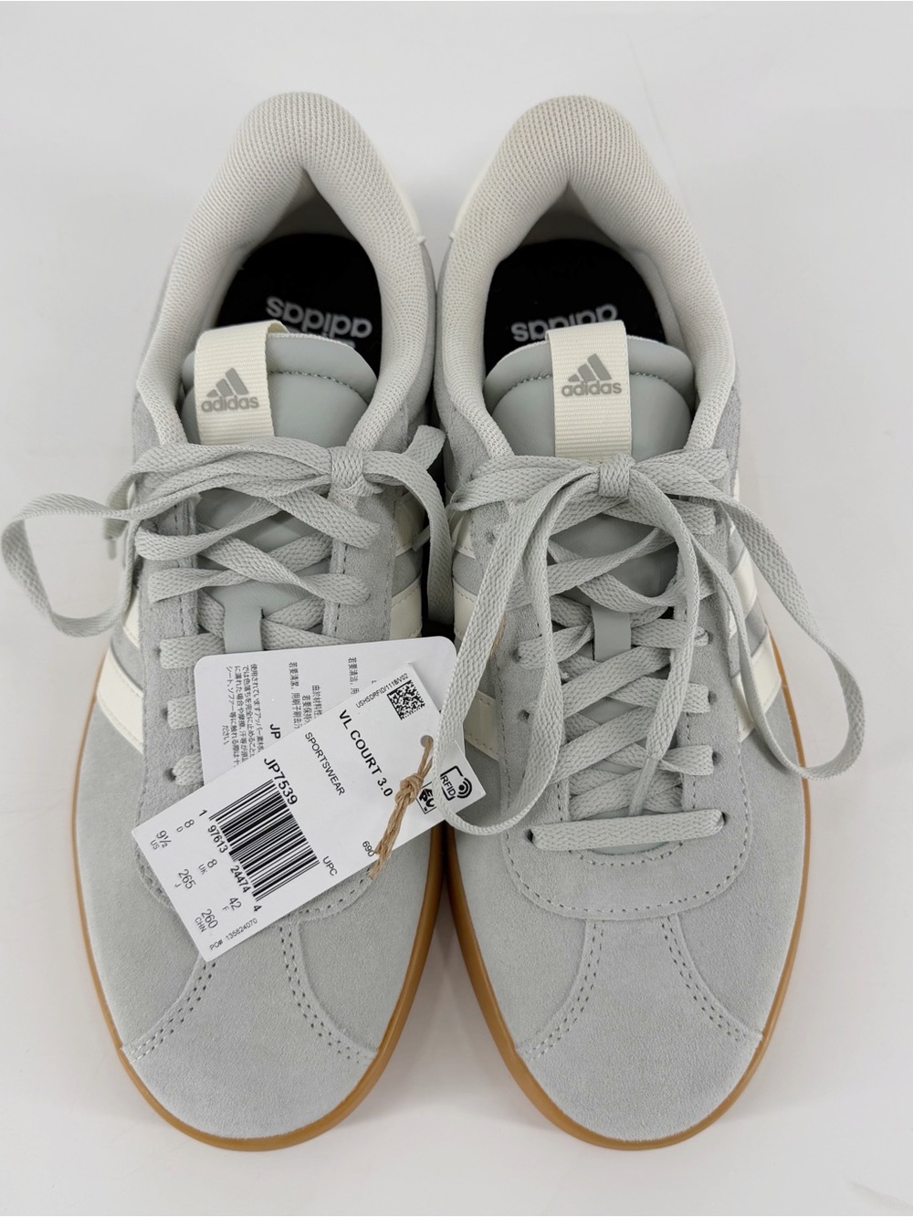 NEW Adidas VI Court 3.0 Sneaker Women's Grey Blue US 9.5 - Picture 4 of 9